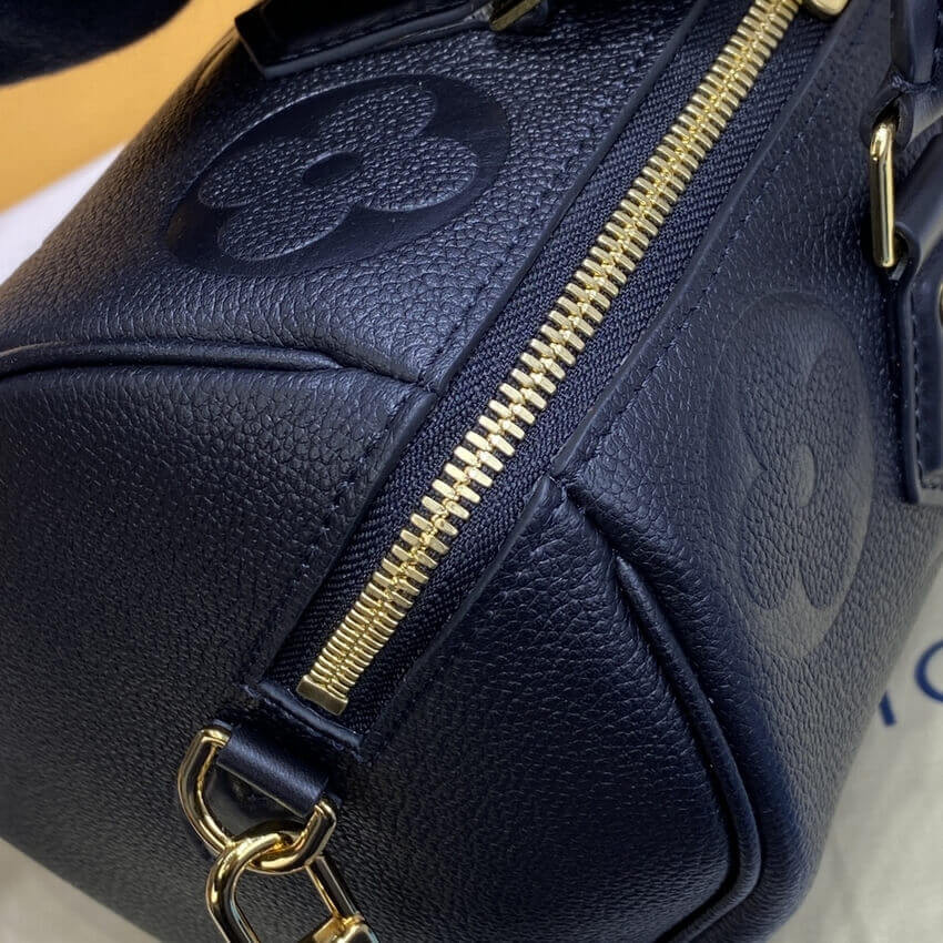 Louis Vuitton Monogram Empreinte Speedy Bandouliere 25 Black