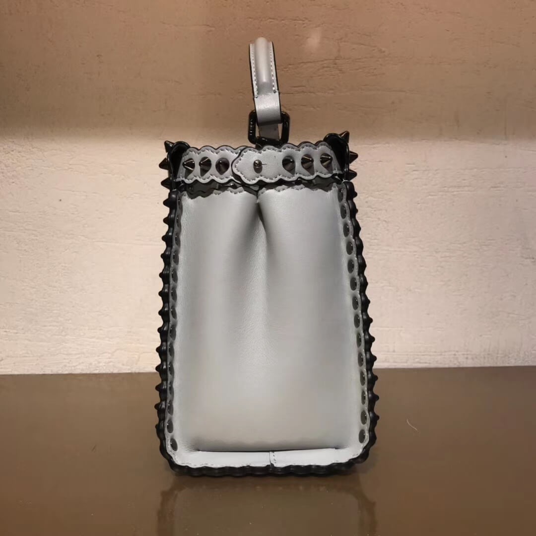 Fendi Peekaboo Mini with Metal-Plated Micro Studs 8BN244