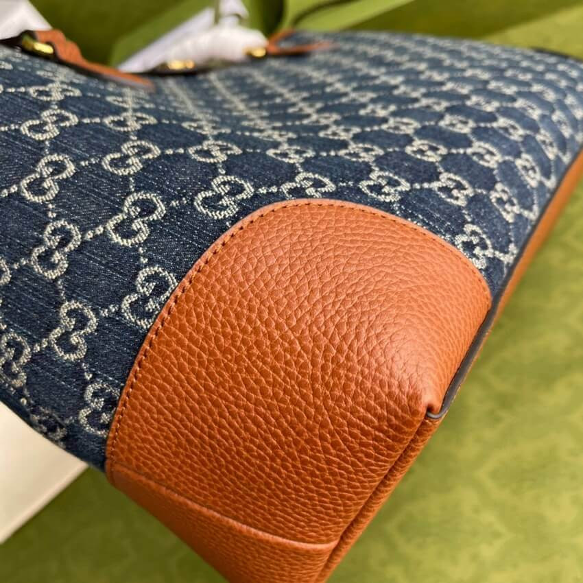 Gucci Denim Ophidia GG Medium Tote 631685