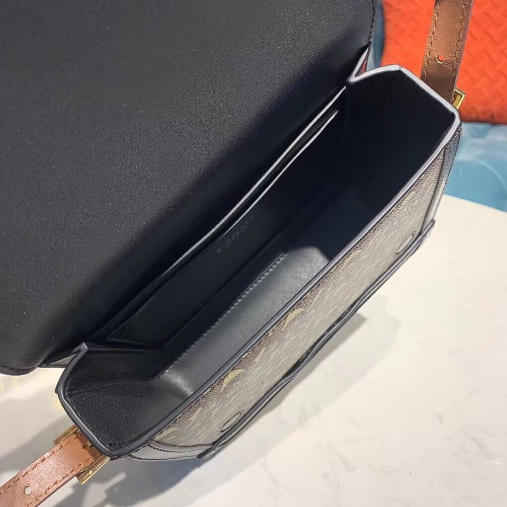 Burberry Small Monogram Print E-canvas Grace Bag 80264311