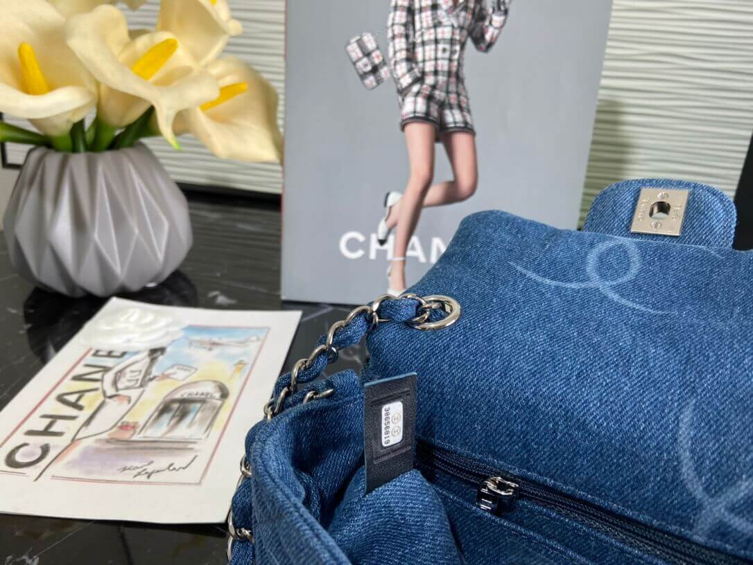 Chanel Denim Classic Flap Mini Bag AS2070