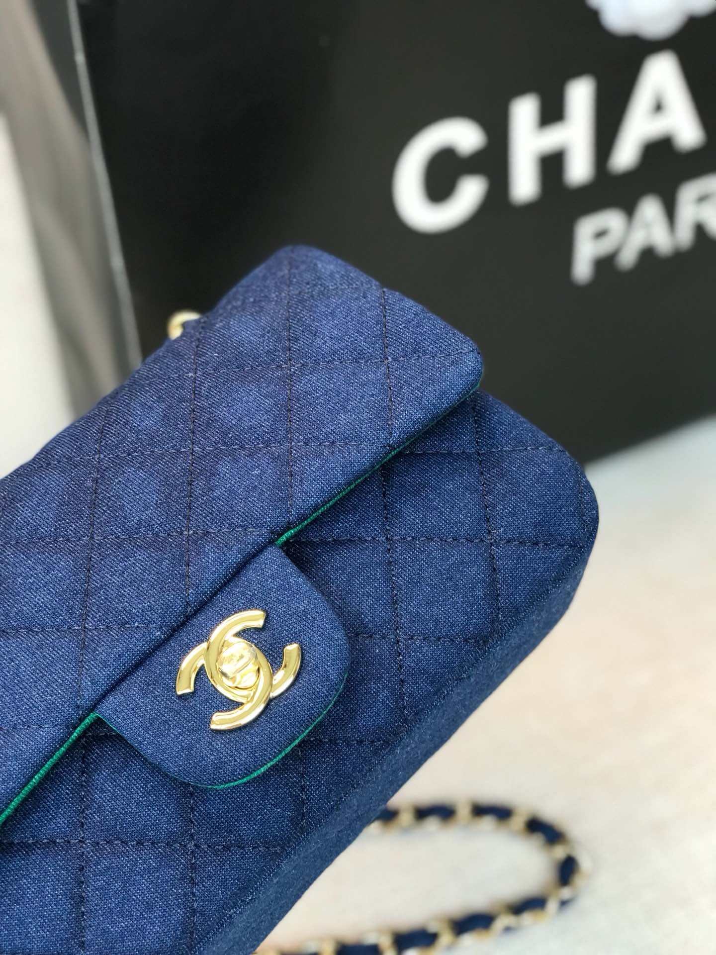 Chanel Jersey Classic Handbag A01112