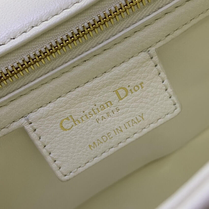 Christian Dior Medium Caro Bag Warm Taupe Supple Cannage Calfskin M9242