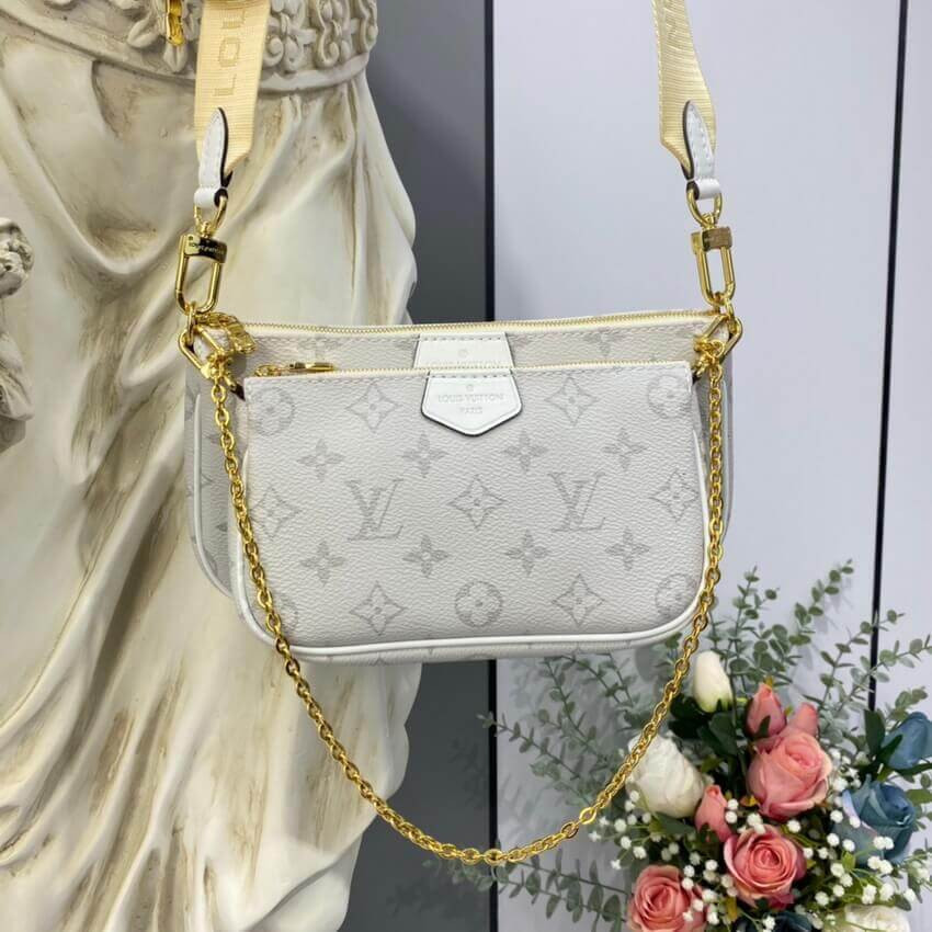 Louis Vuitton Monogram Multi Pochette Accessoires White