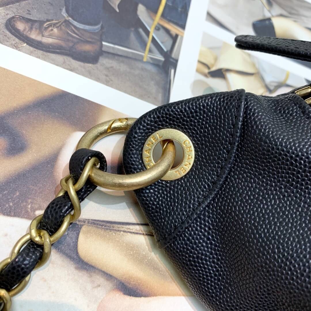 Chanel Quilted Caviar Clafskin Waist Bag S0929