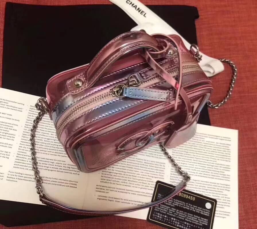 Chanel Vanity Case In Multicolour PVC A93343 Pink