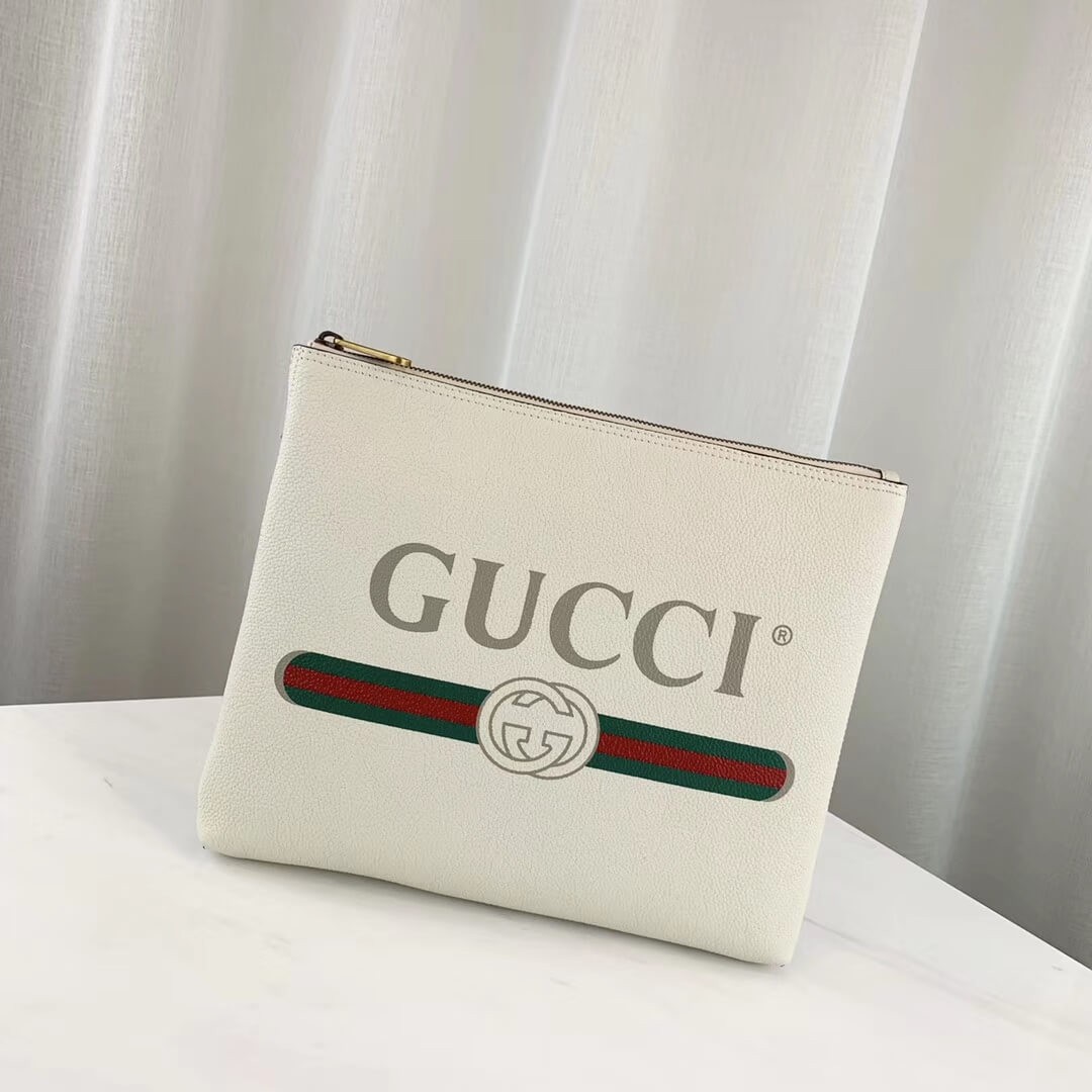 Gucci Print Leather Medium Portfolio 500981
