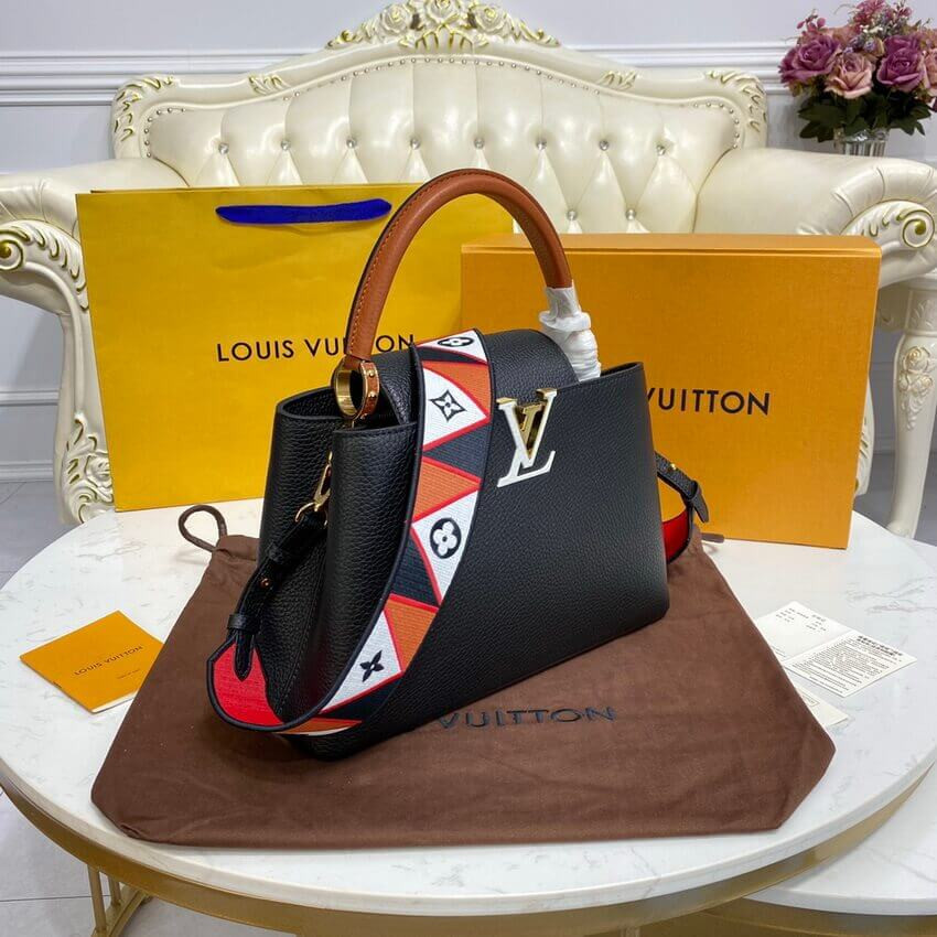 Louis Vuitton Capucines MM M59020 Noir/Rouge