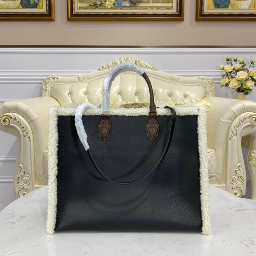 Louis Vuitton Onthego GM M56958 In Leather and Shearling