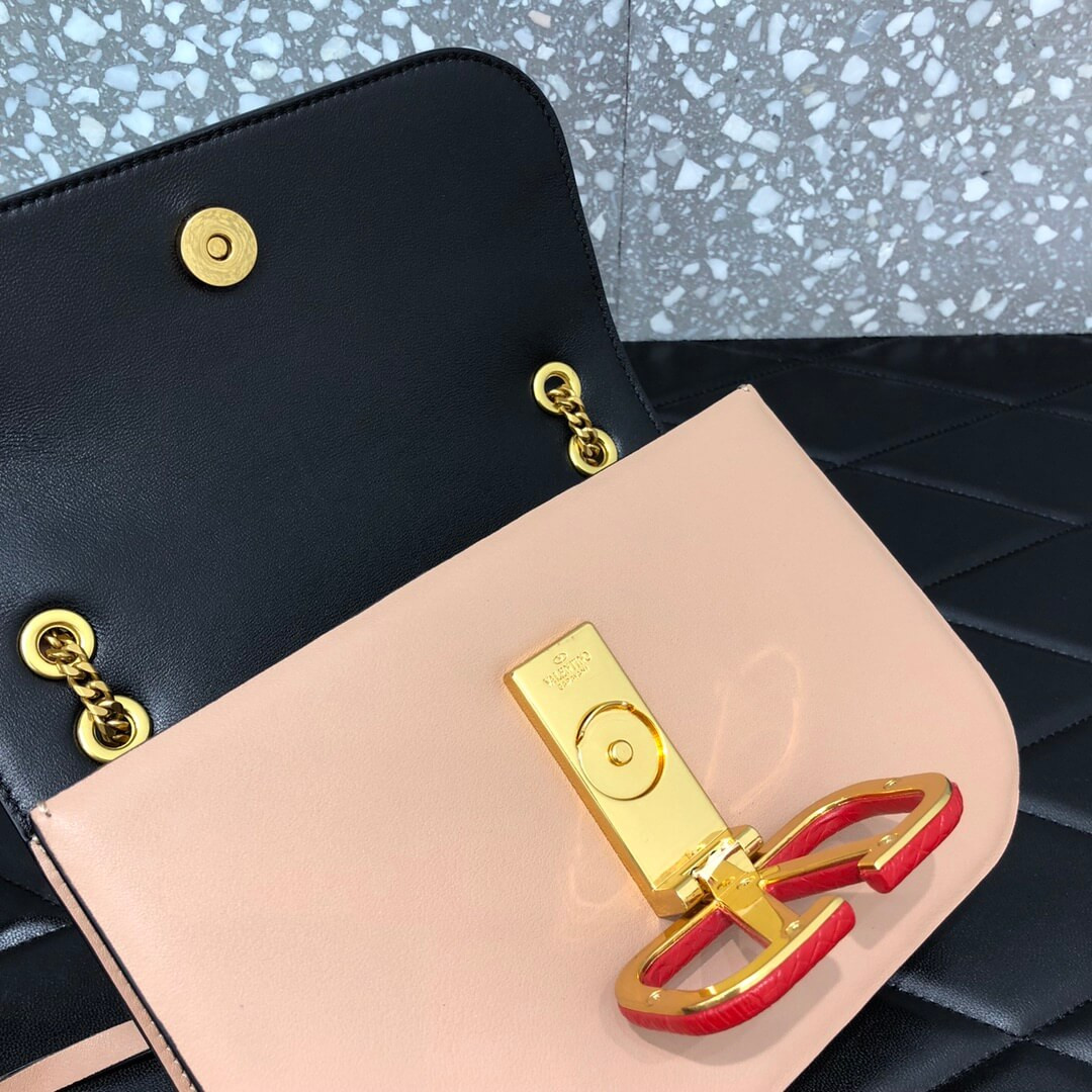 Valentino Garavani Vlock Calfskin Shoulder Bag 0027