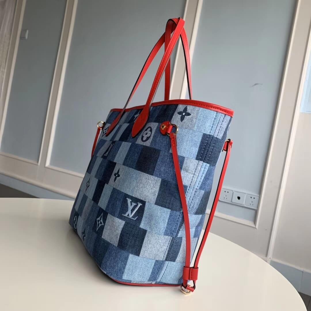 Louis Vuitton Monogram Denim Canvas Neverfull MM M44981