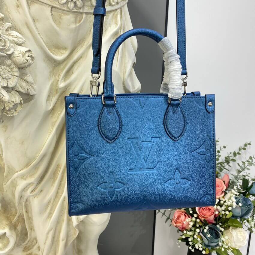 Louis Vuitton Onthego PM M58956 Navy Nacre