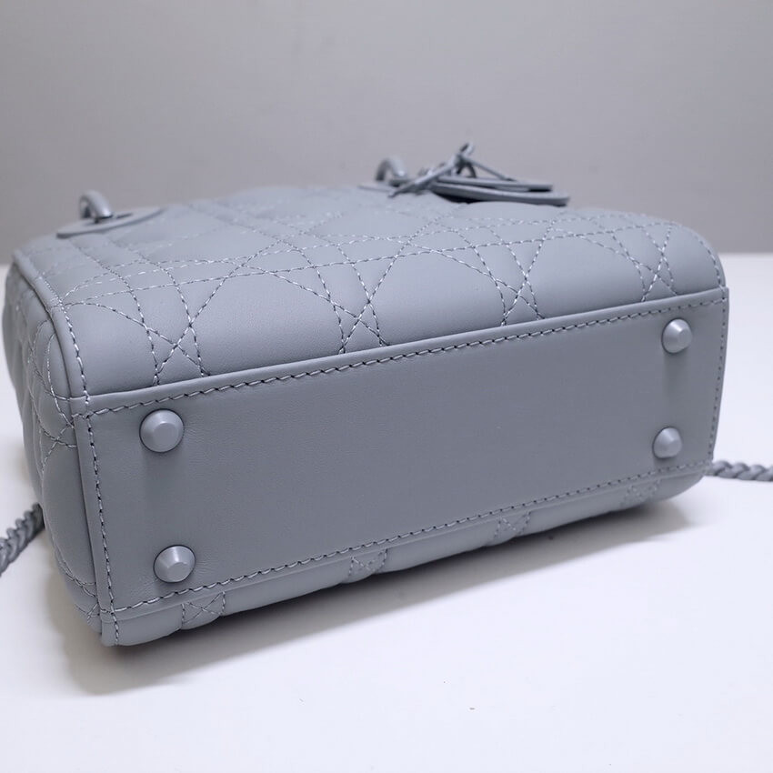 Dior Mini Lady Dior Bag in Ultramatte Cannage Calfskin M0505