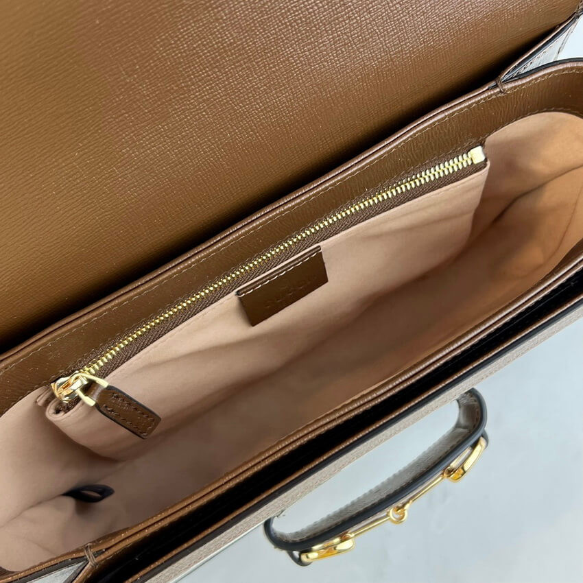 Gucci Horsebit 1955 Shoulder Bag With Geometric Print 602204