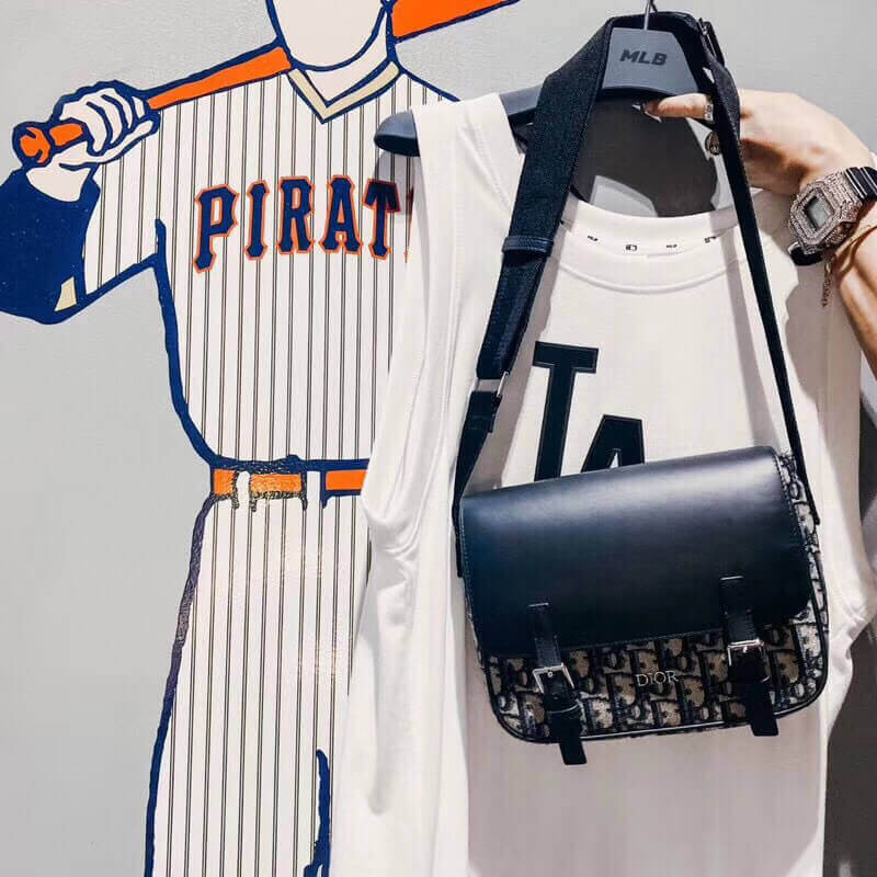 Christian Dior Oblique Canvas and Calfskin M9994