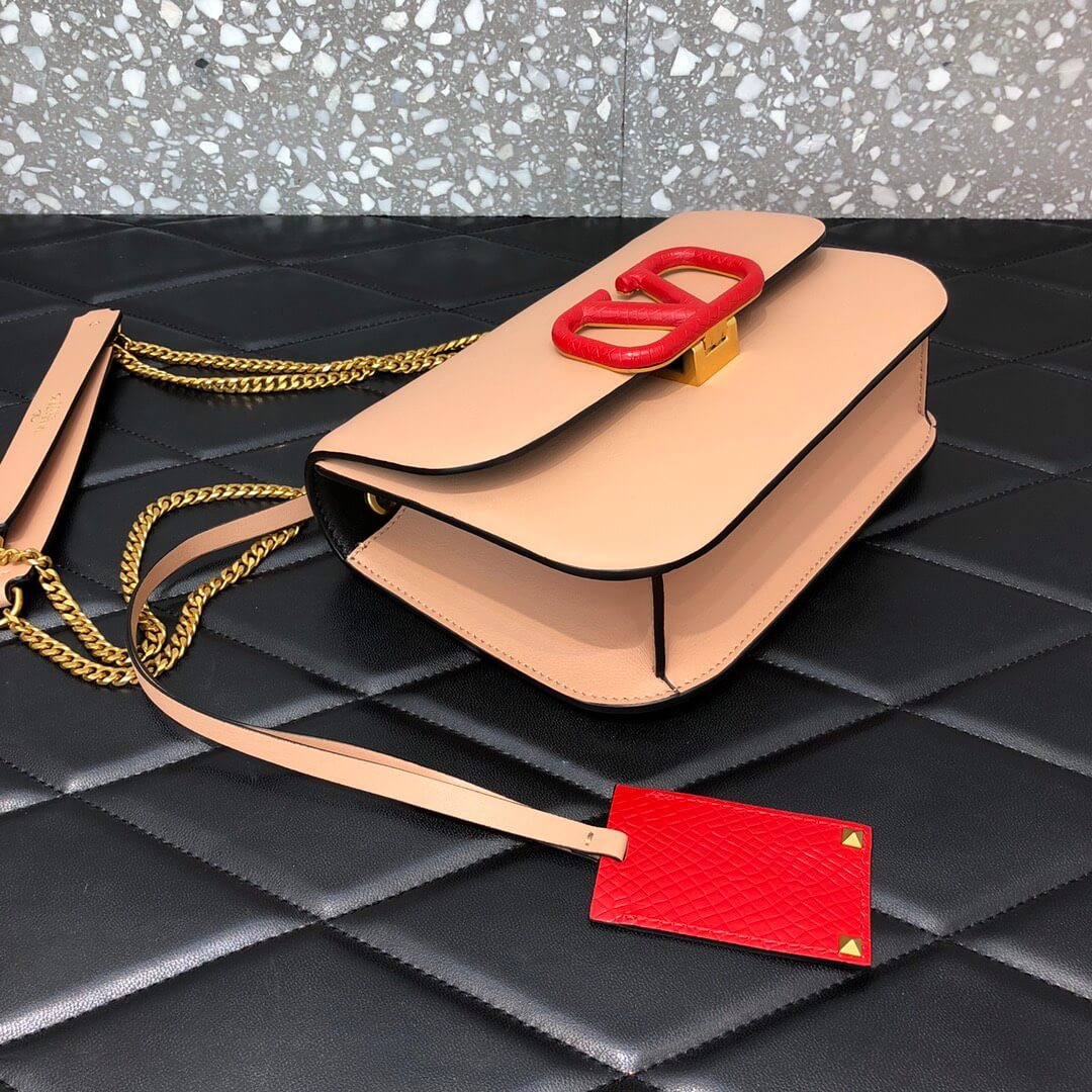 Valentino Garavani Vlock Calfskin Shoulder Bag 0027