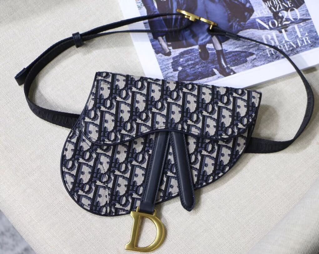 Christian Dior Mini Oblique Saddle Bag M0447
