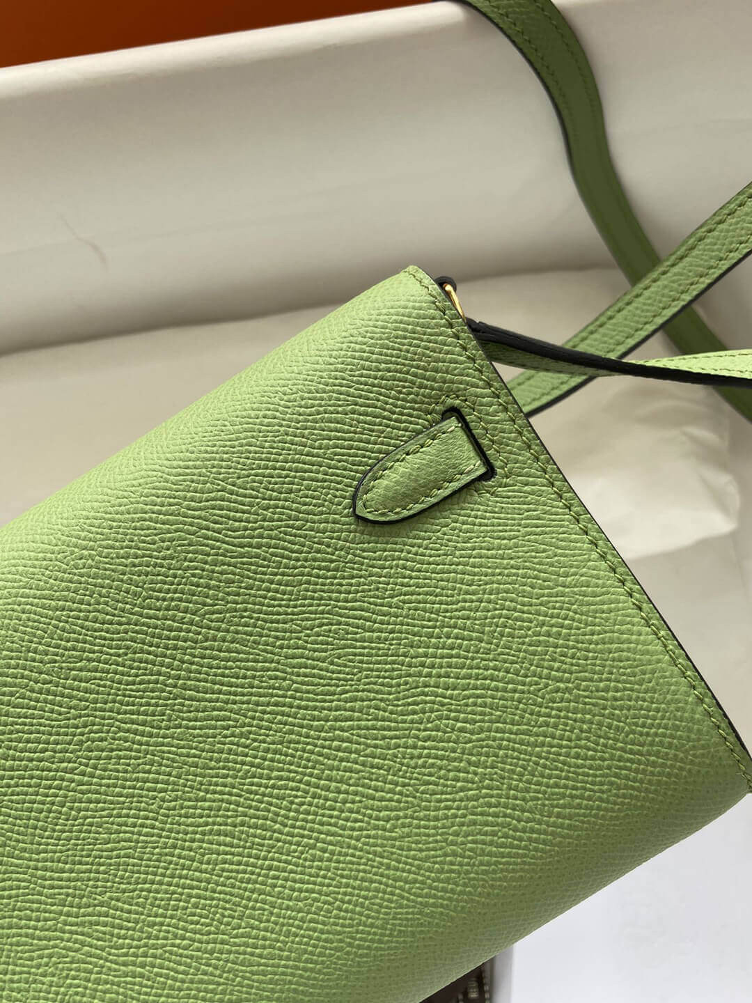 Hermes Kelly Wallet to Go Woc 499041 Green