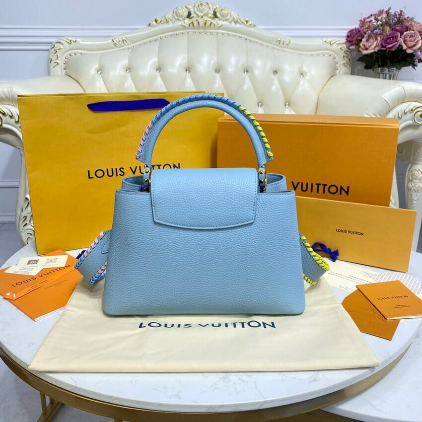 Louis Vuitton Capucines MM Bag M57672 Olympus Blue