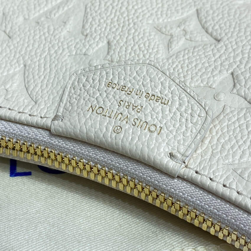 Louis Vuitton Monogram Empreinte Easy Pouch On Strap M81066 Creme