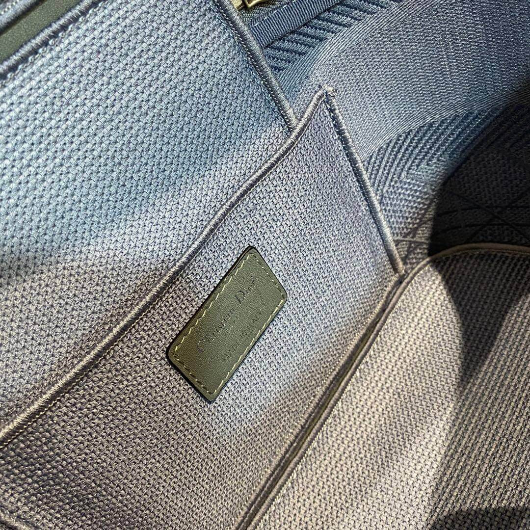 Dior Travel Vanity Case Denim Cannage Embroidery S5480