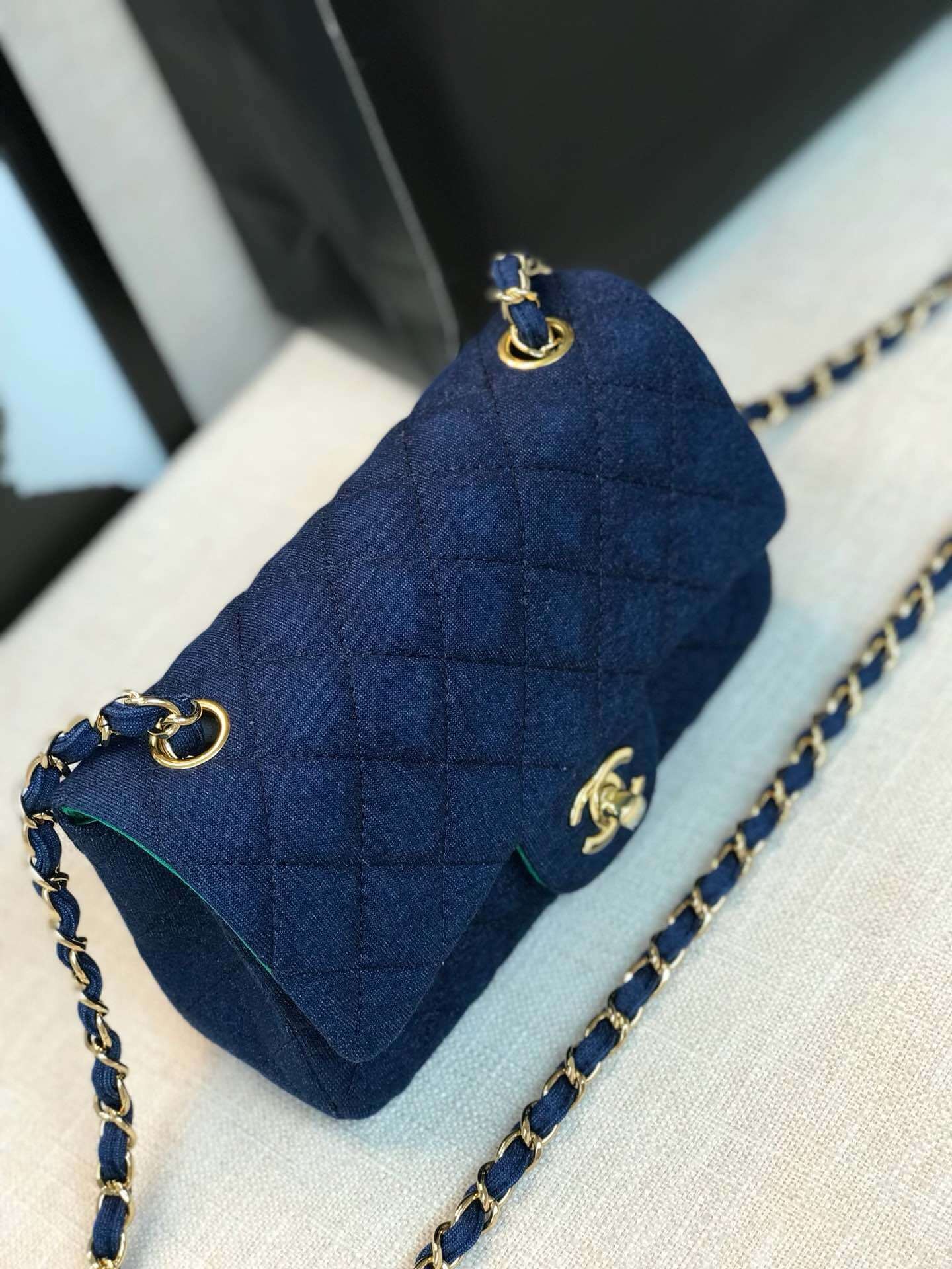 Chanel Jersey Classic Handbag A01112