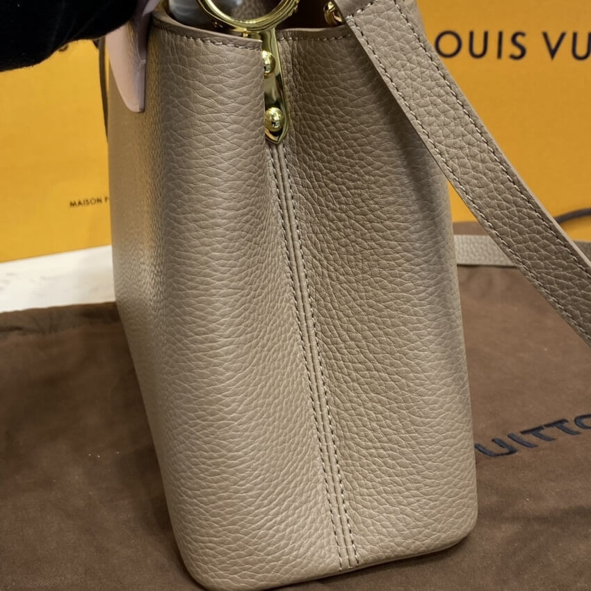 Louis Vuitton Taurillon Leather and Python Capucines MM