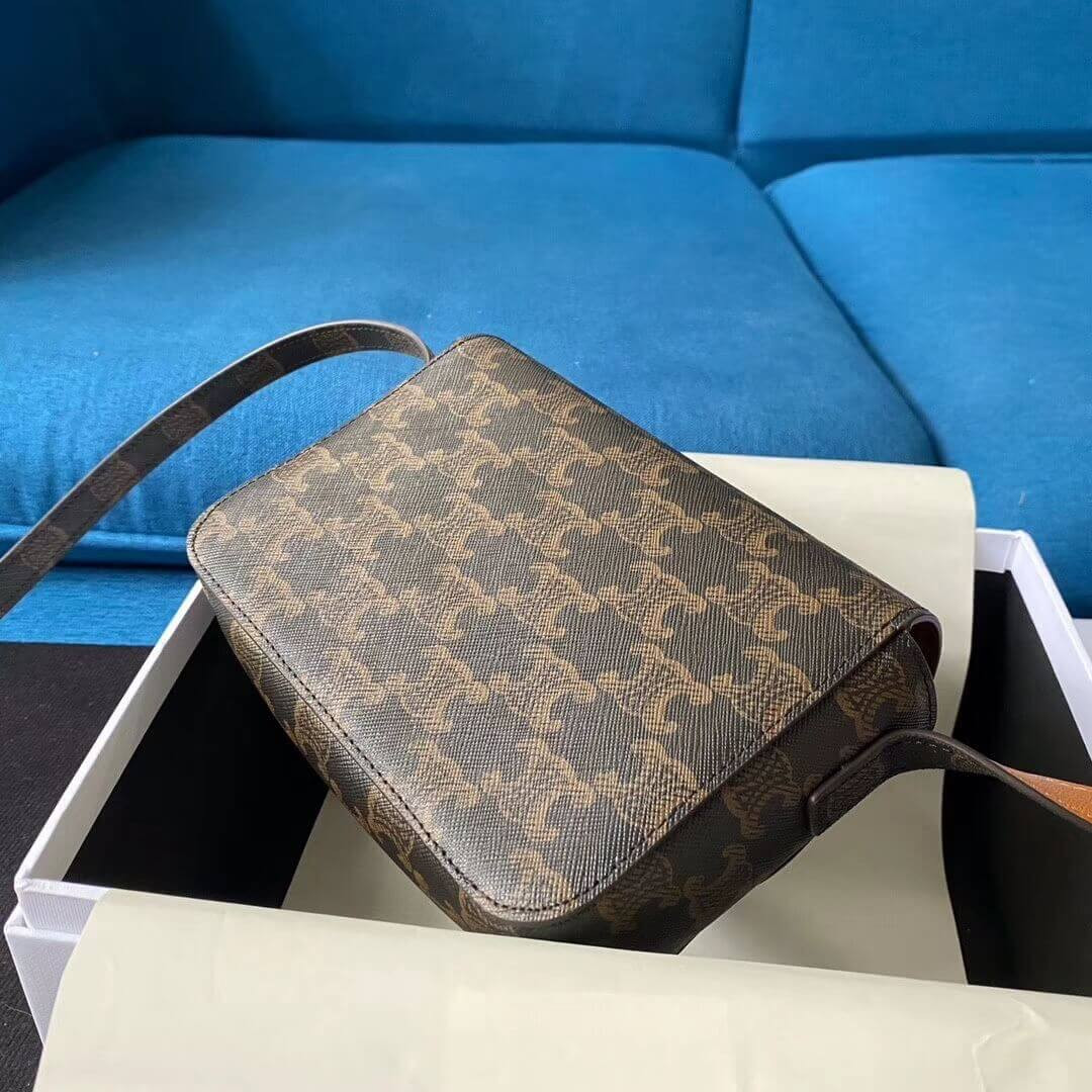 Celine Nano Triomphe Bag In Triomphe Canvas 191902