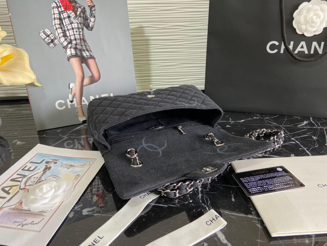 Chanel Denim Classic Flap Medium Bag AS2071