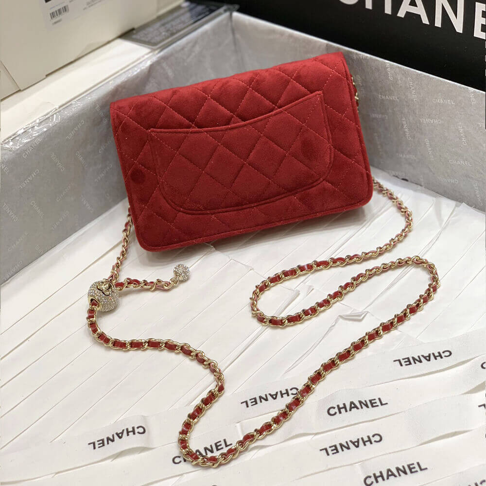 Chanel WOC With CC Details On Strap AP1450 in Velvet