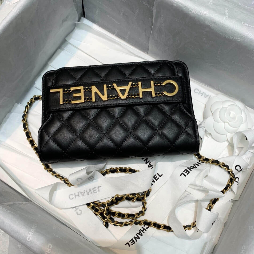 Chanel Front Logo 19cm Flap Bag 88826