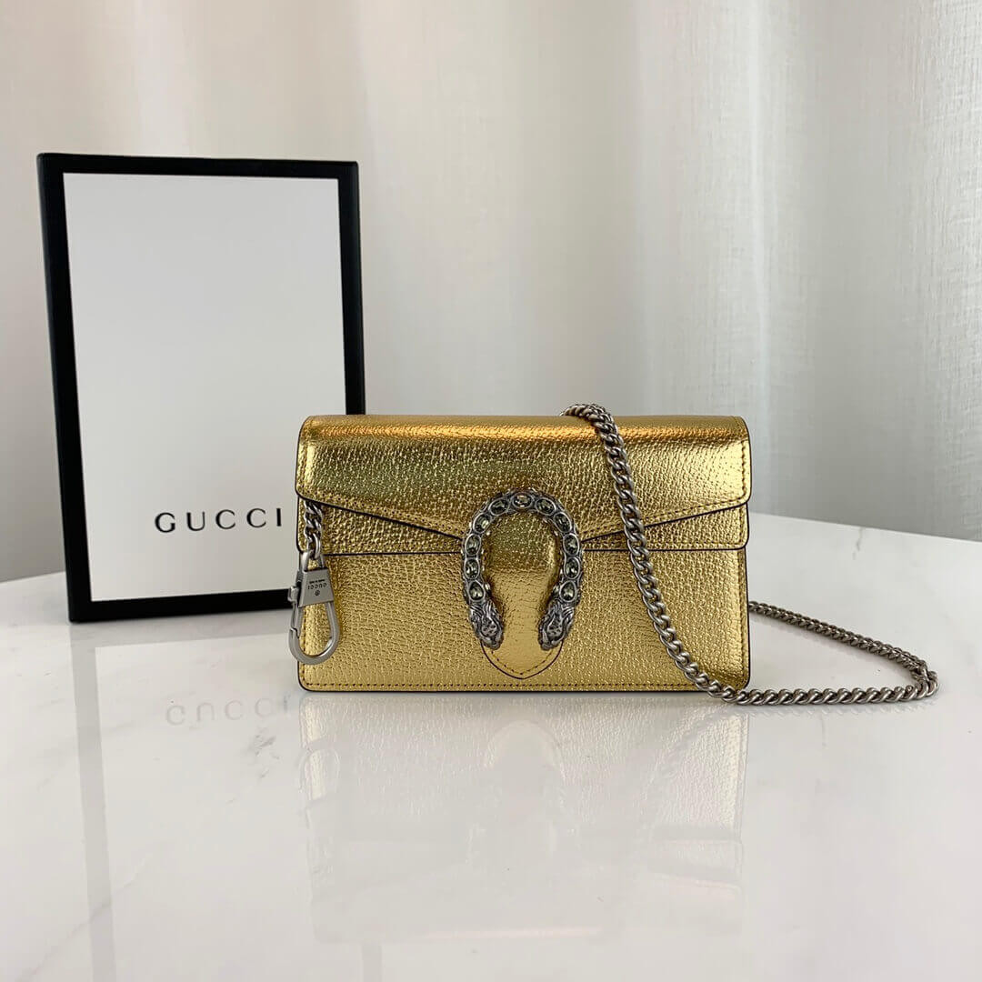Gucci Gold Dionysus Super Mini Bag 476432