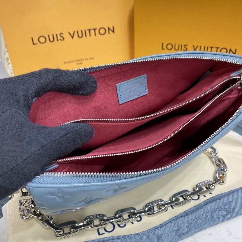 Louis Vuitton Coussin PM M58699 Bleu Glacier
