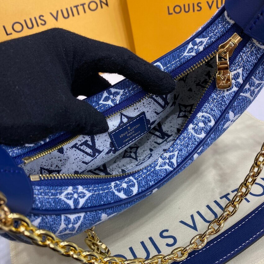 Louis Vuitton Monogram Denim Loop Bag M81166 Blue