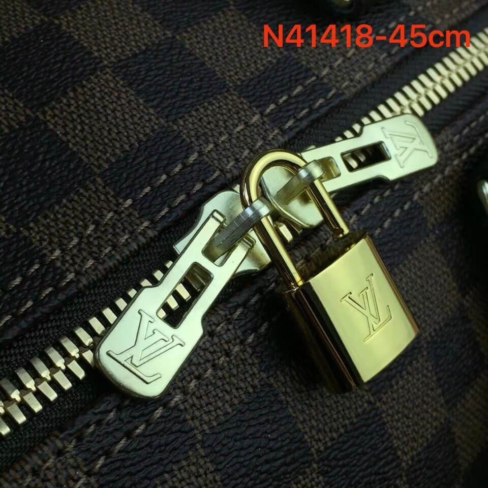 Louis Vuitton Damier Ebene Canvas Keepall Bandouliere 45 N41428