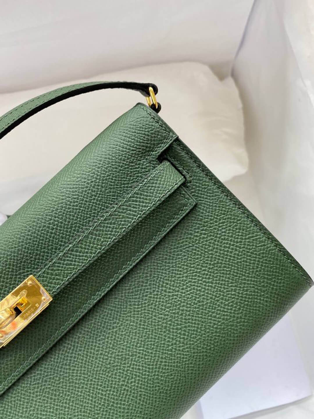 Hermes Kelly Wallet to Go Woc 499041 Army Green