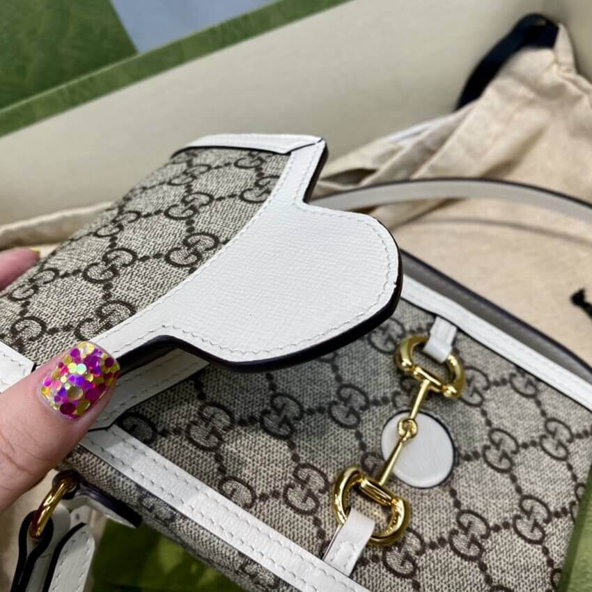 Gucci GG Supreme Horsebit 1955 Mini Bag 625615