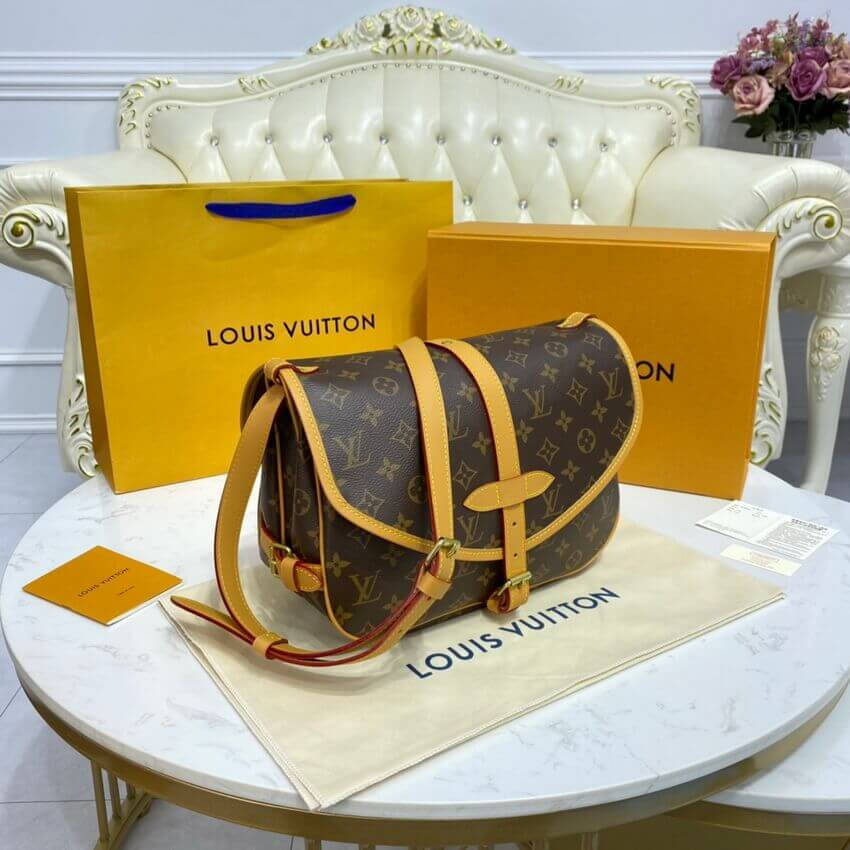 Louis Vuitton Monogram Canvas Saumur MM M42256