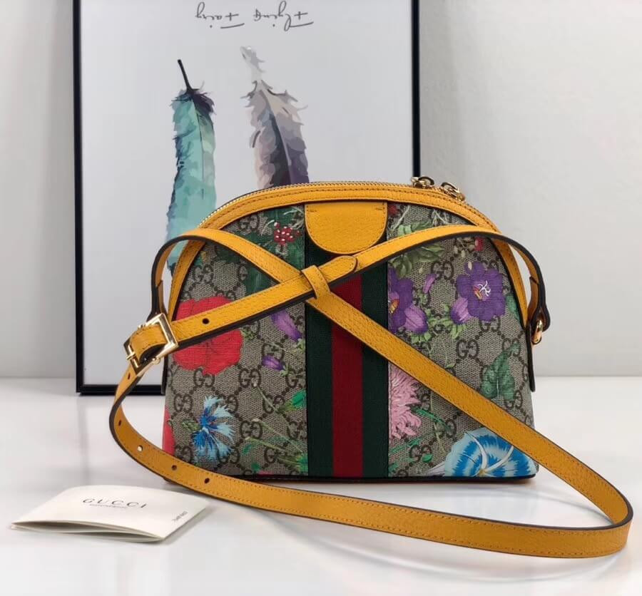 Gucci Ophidia GG Flora Small Shoulder Bag 499621