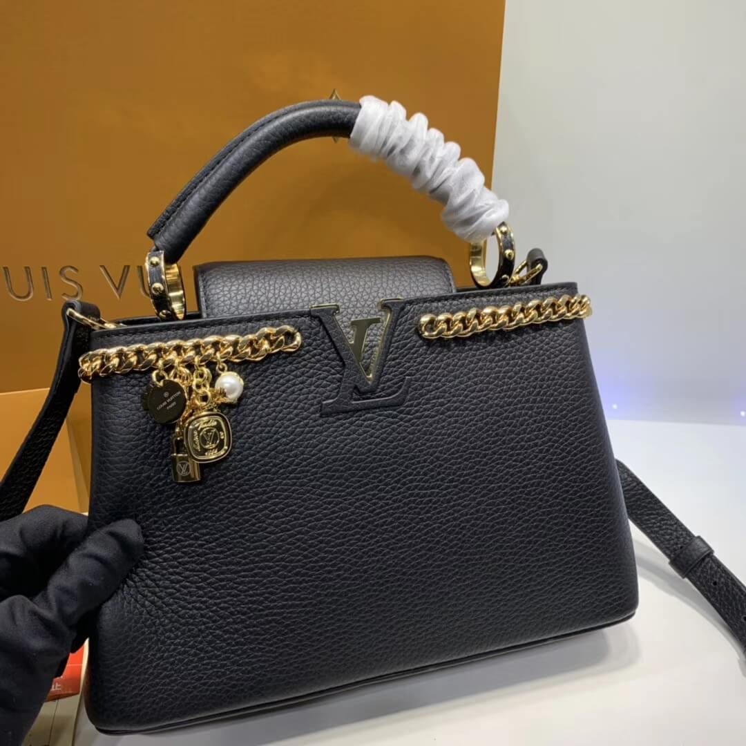 Louis Vuitton Taurillon Leather Capucines PM M52963