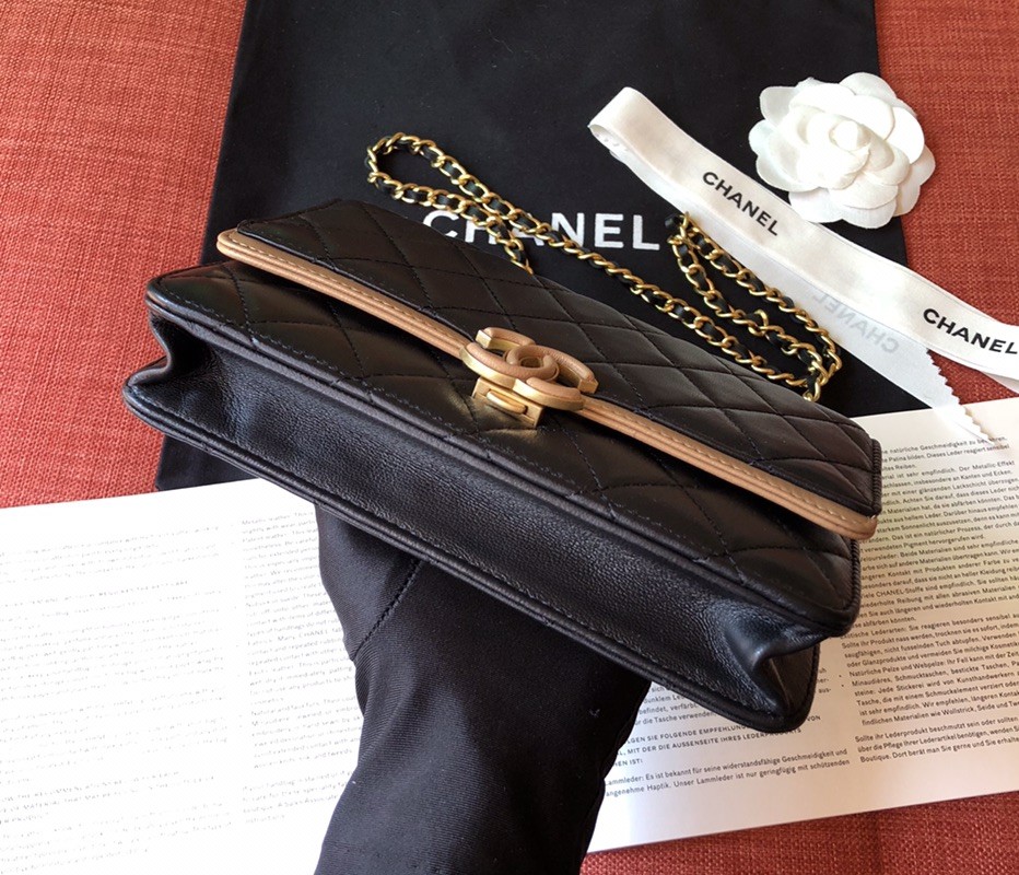 Chanel Small Flap Bag A57275 Black/Gold