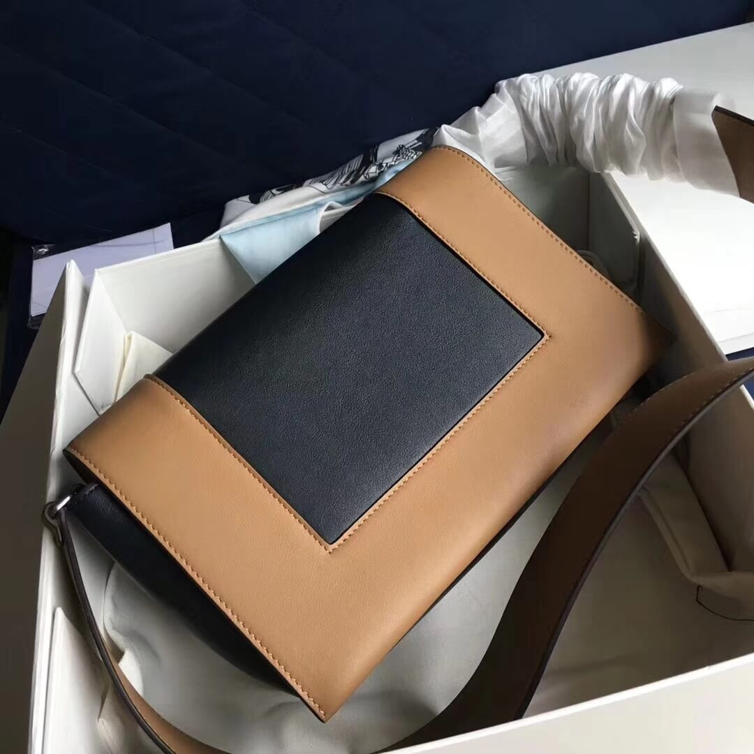 Celine Frame Medium Shoulder Bag 180263 Brown/Black