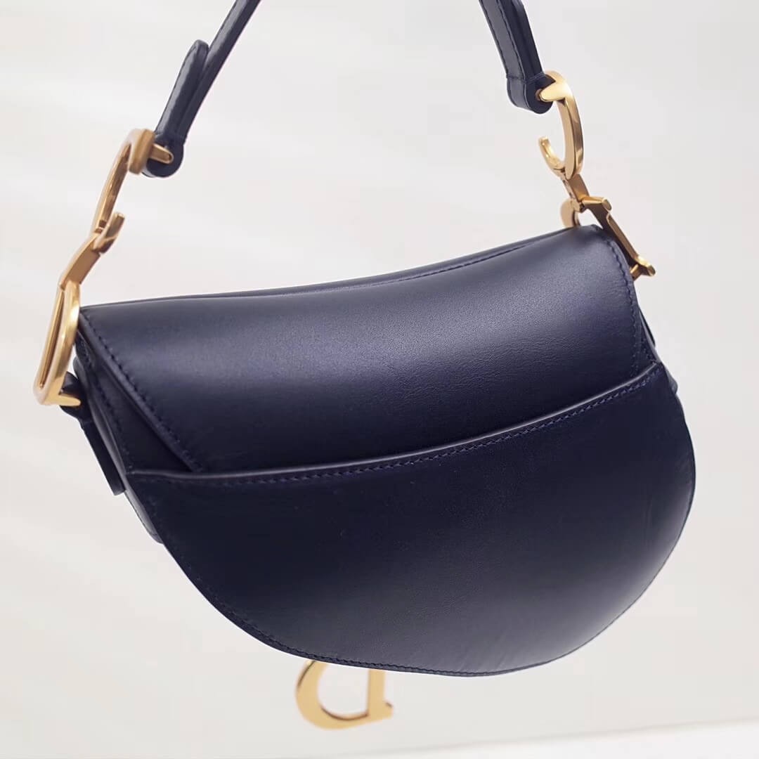 Christian Dior Smooth Calfskin Mini Saddle Bag M0447