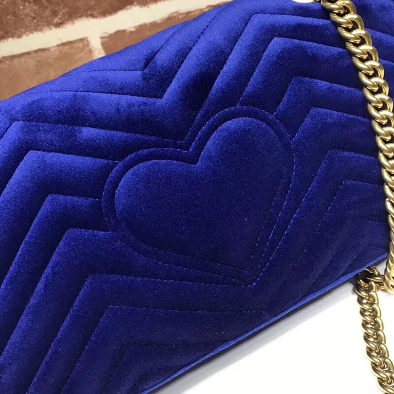 Gucci GG Marmont Velvet Shoulder Bag 443497