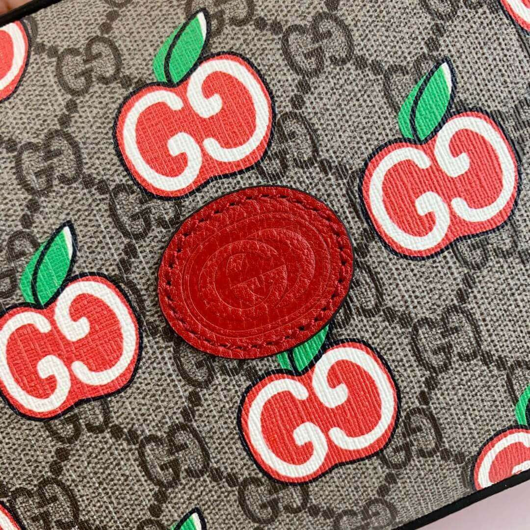 Gucci GG Apple Print Small Shoulder Bag 574886
