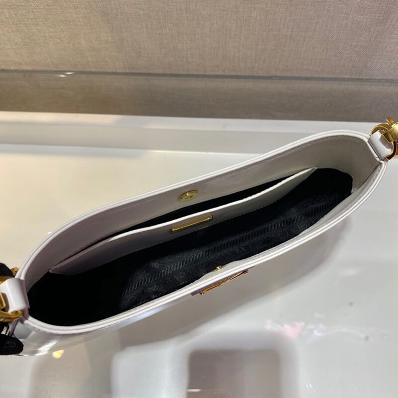 Prada Leather Chain Hobo Bag 1BC148