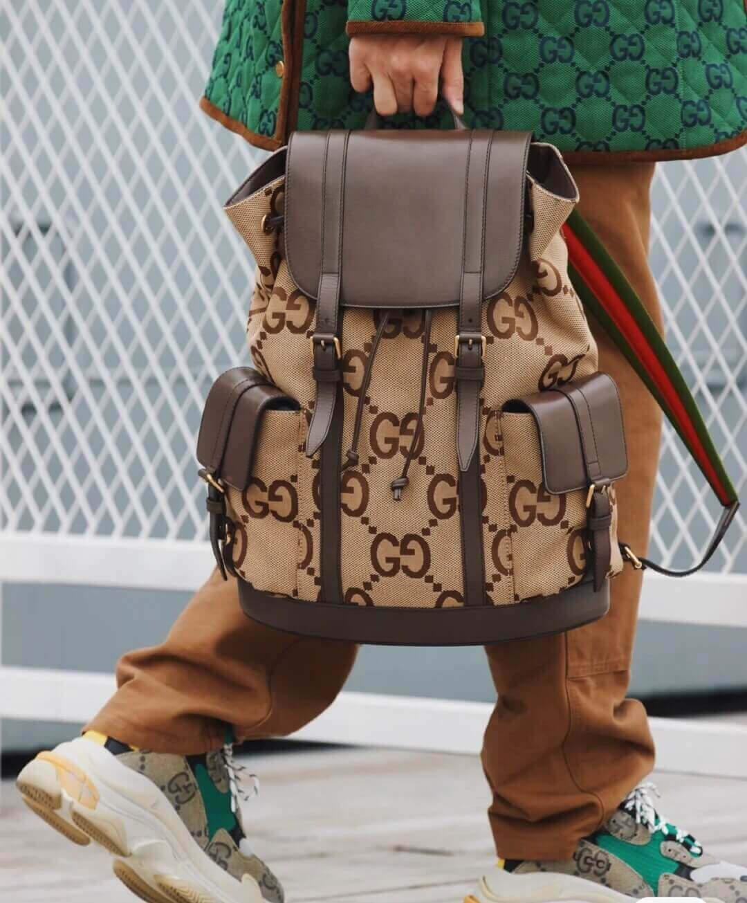 Gucci Backpack With Jumbo GG 678829