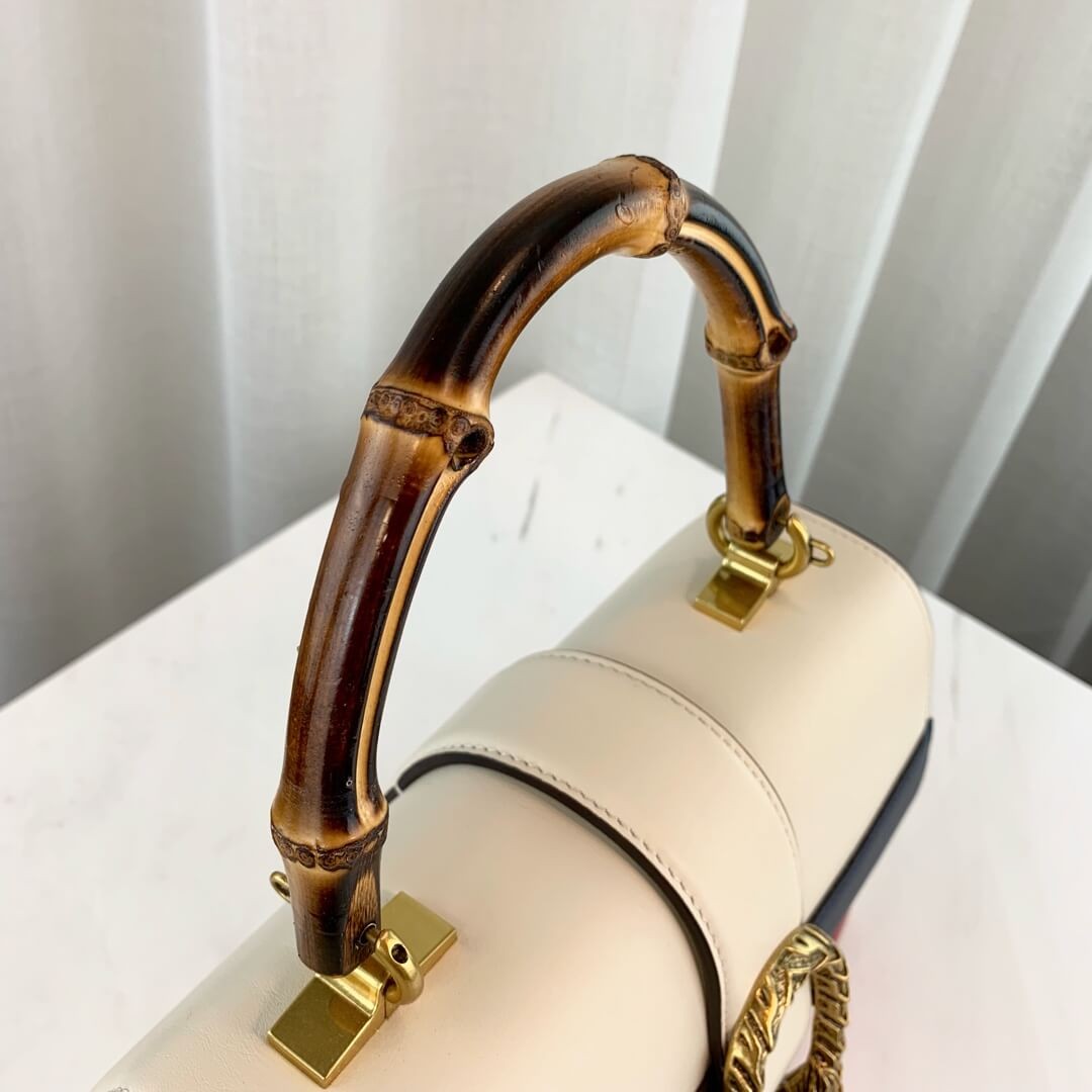 Gucci Dionysus Medium Top Handle Bag 448075 White/Blue/Red