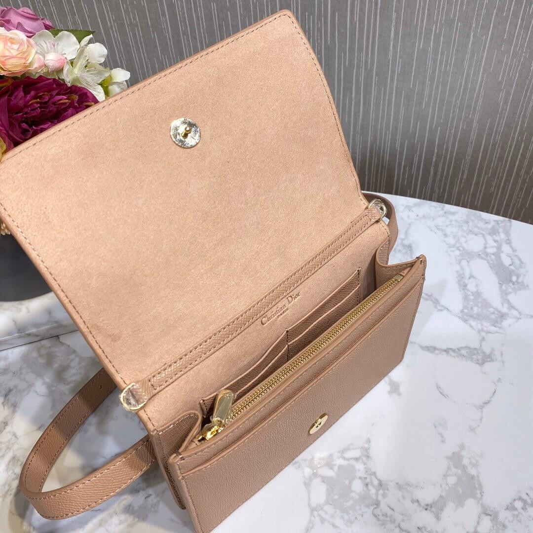 Christian Dior 30 Montaigne 2-In-1 Pouch Grained Calfskin S2086