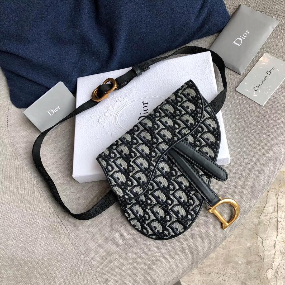 Christian Dior Oblique Saddle Belt Bag S5632
